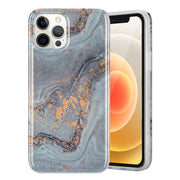 Marble iPhone 12 Pro Max Etui - Grå