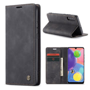 CaseMe Samsung Galaxy A70s Vintage Etui - Svart