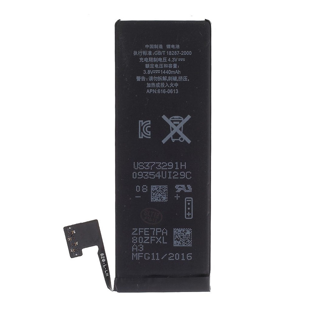 iPhone SE 5 5s batteri 1440mAh - svart