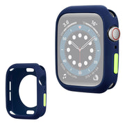 Apple Watch Series 3/2/1 38 mm silikonramme i godterifarge - Blå / Gulgrønn