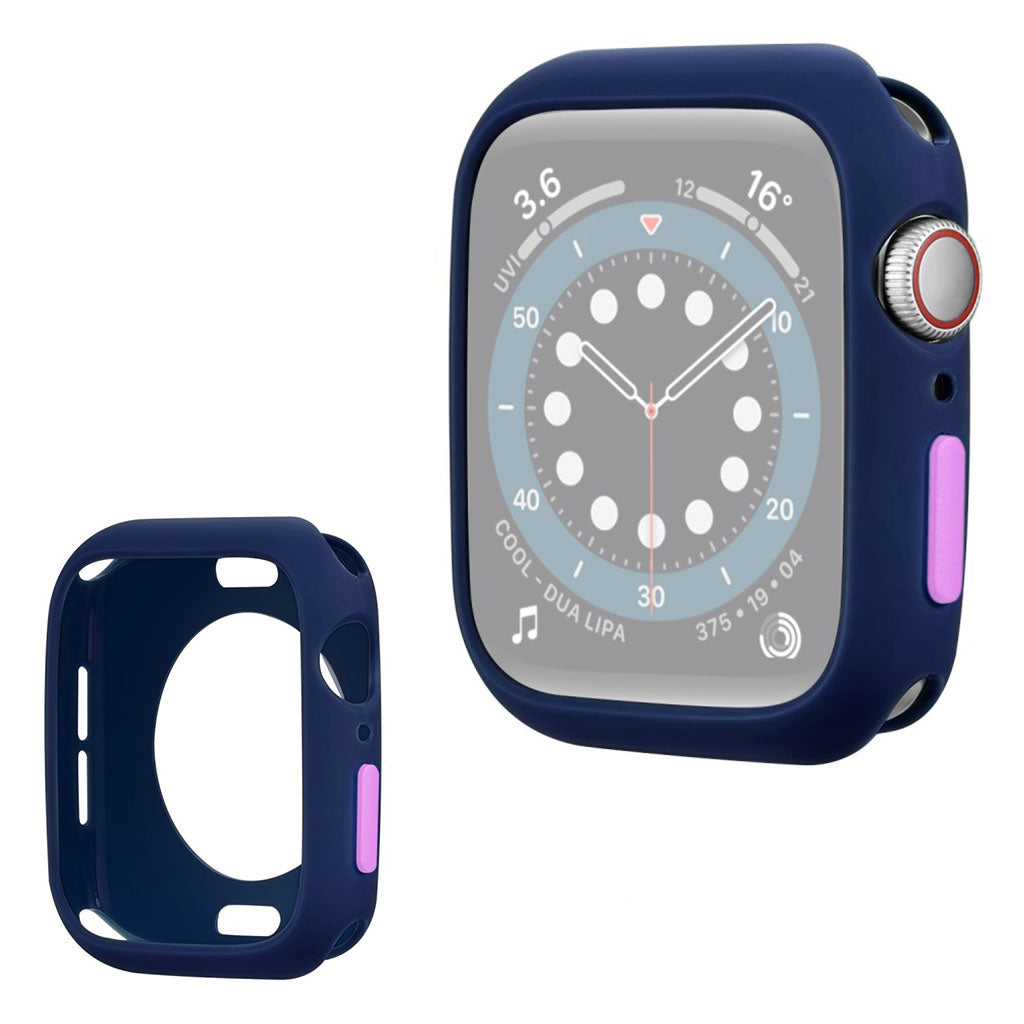 Apple Watch Series 3/2/1 38 mm silikonramme i godterifarge - Blå / Lilla