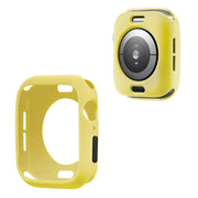 Apple Watch Series 6 / 5 44mm godterifarget silikonramme - Gul / Svart