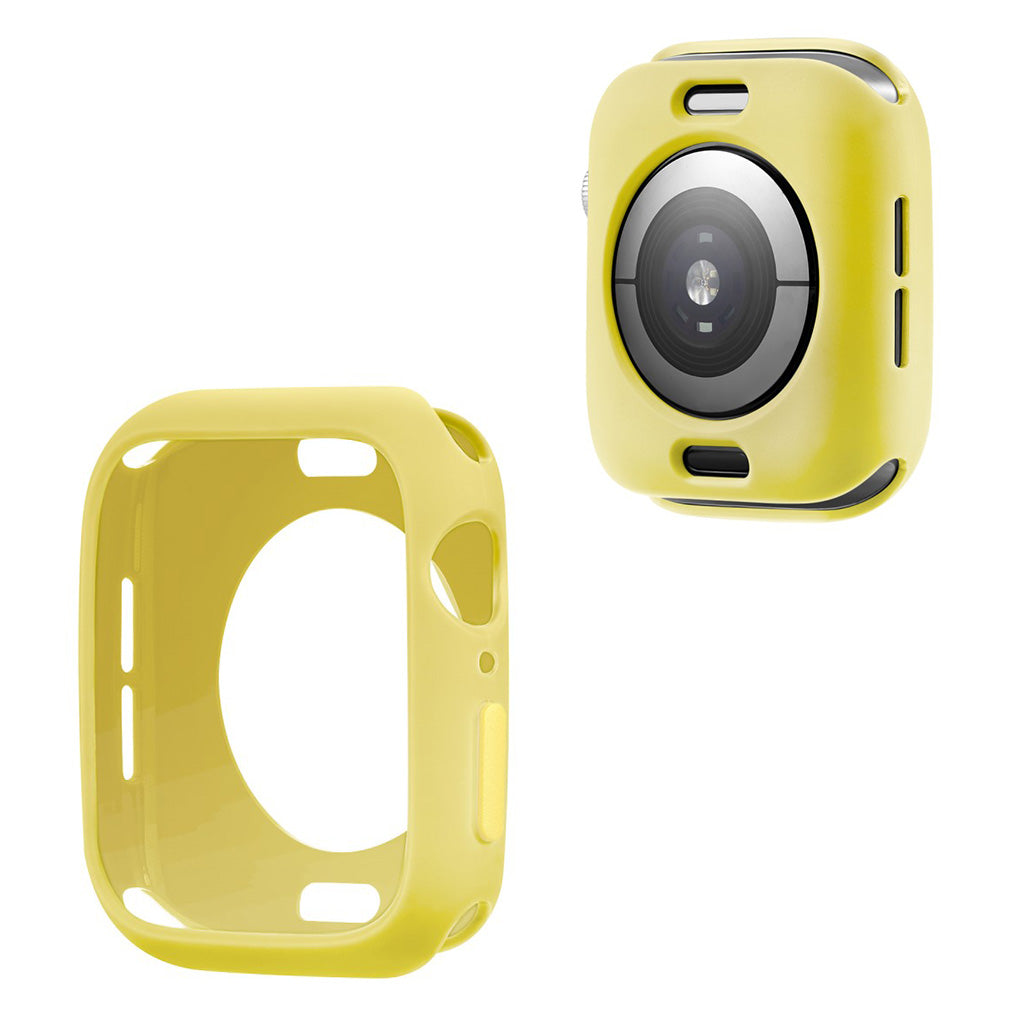 Apple Watch Series 6 / 5 44mm godterifarget silikonramme - Helt Gul