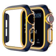 Apple Watch Series 6 / 5 44mm fargepyntedeksel - Blå / Rose Gull