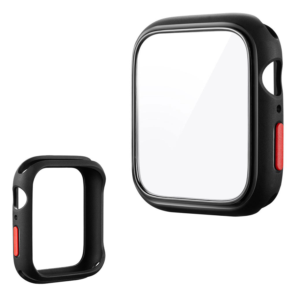 Apple Watch Series 6 / 5 44mm deksel med herdet glass - Svart