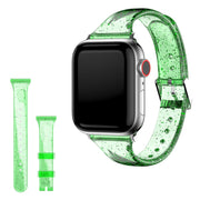 Apple Watch Series 6 / 5 40 mm klokkerem i glitterstil - Grønn
