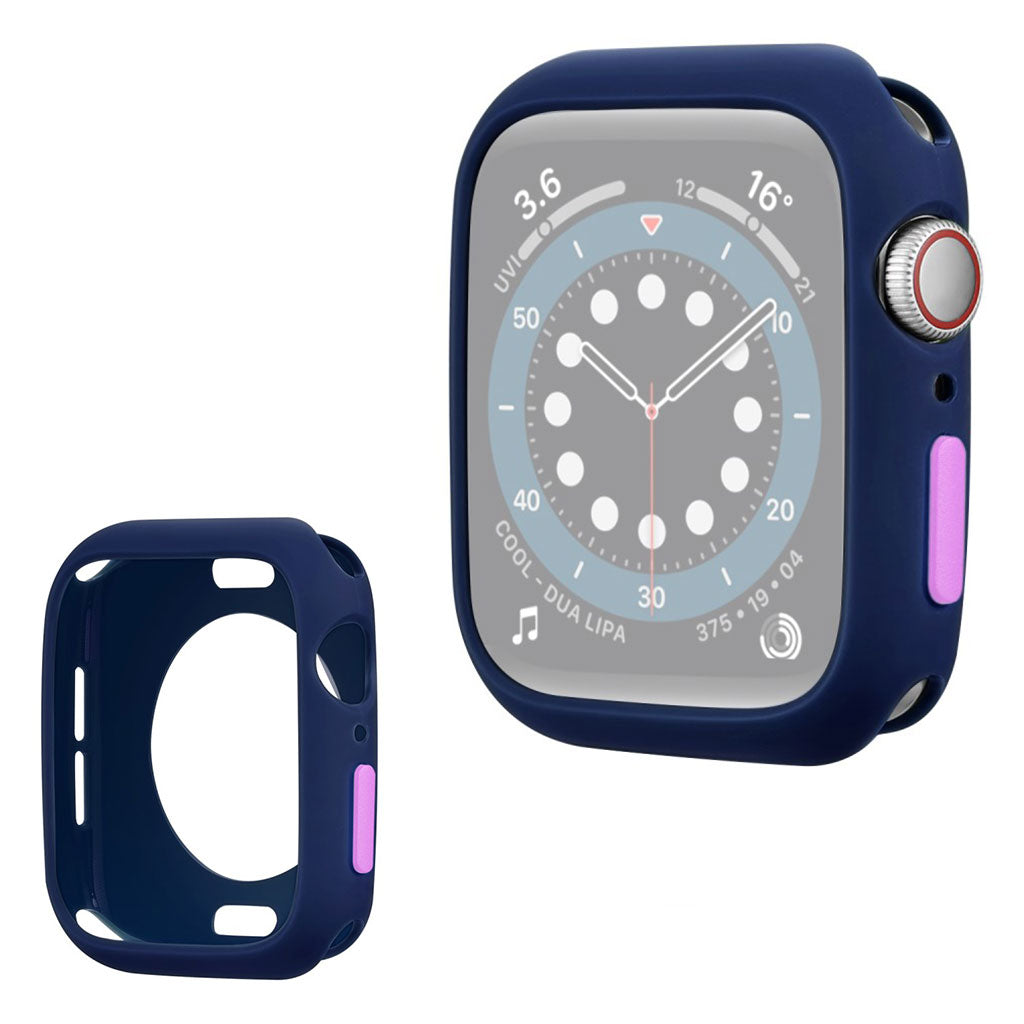 Apple Watch Serie 6 / 5 40 mm godterifarget silikonramme - Blå / Lilla