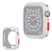 Apple Watch Serie 6 / 5 40 mm godterifarget silikonramme - Hvit / Rød