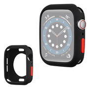 Apple Watch Serie 6 / 5 40 mm godterifarget silikonramme - Svart / Rød