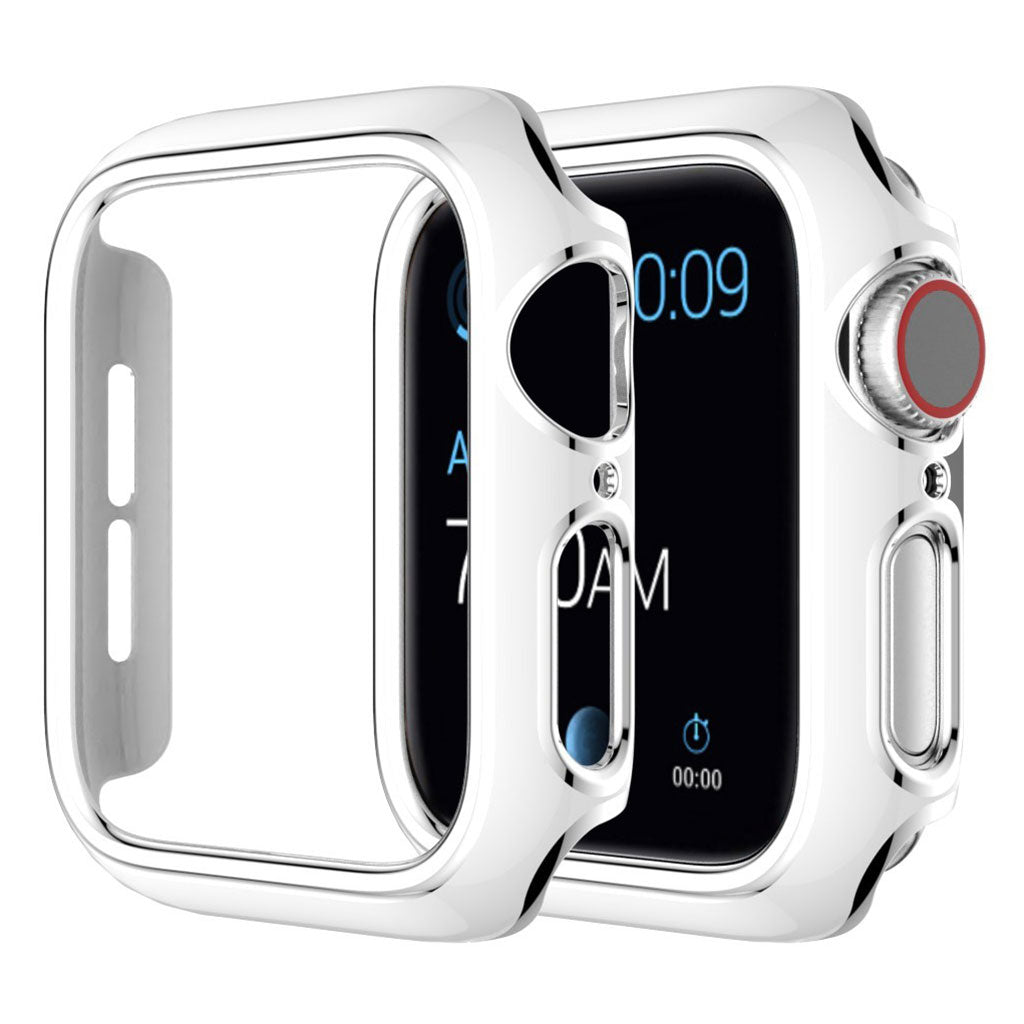 Apple Watch Series 6 / 5 40 mm fargepyntedeksel - Hvit / Sølv