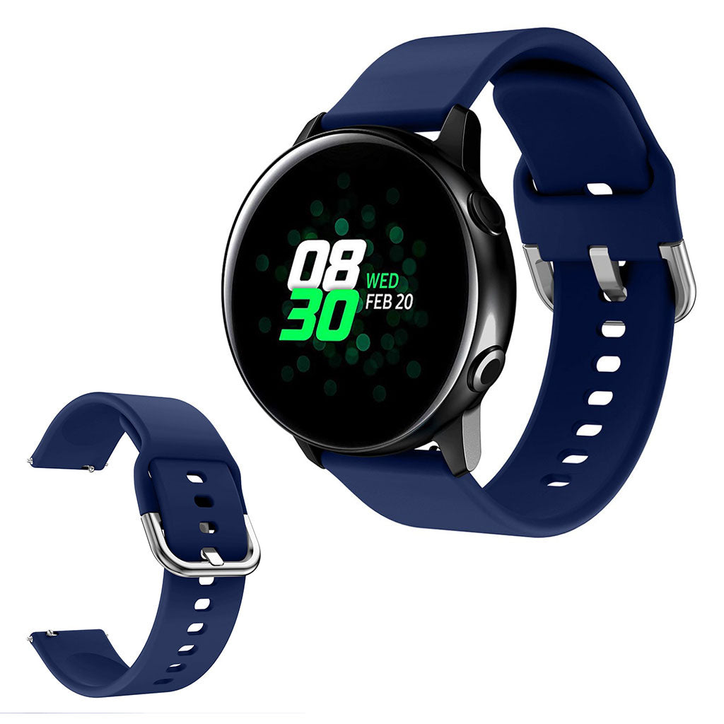 Samsung Galaxy Watch Active 2 - 40 mm klokkerem i silikon - Marineblå