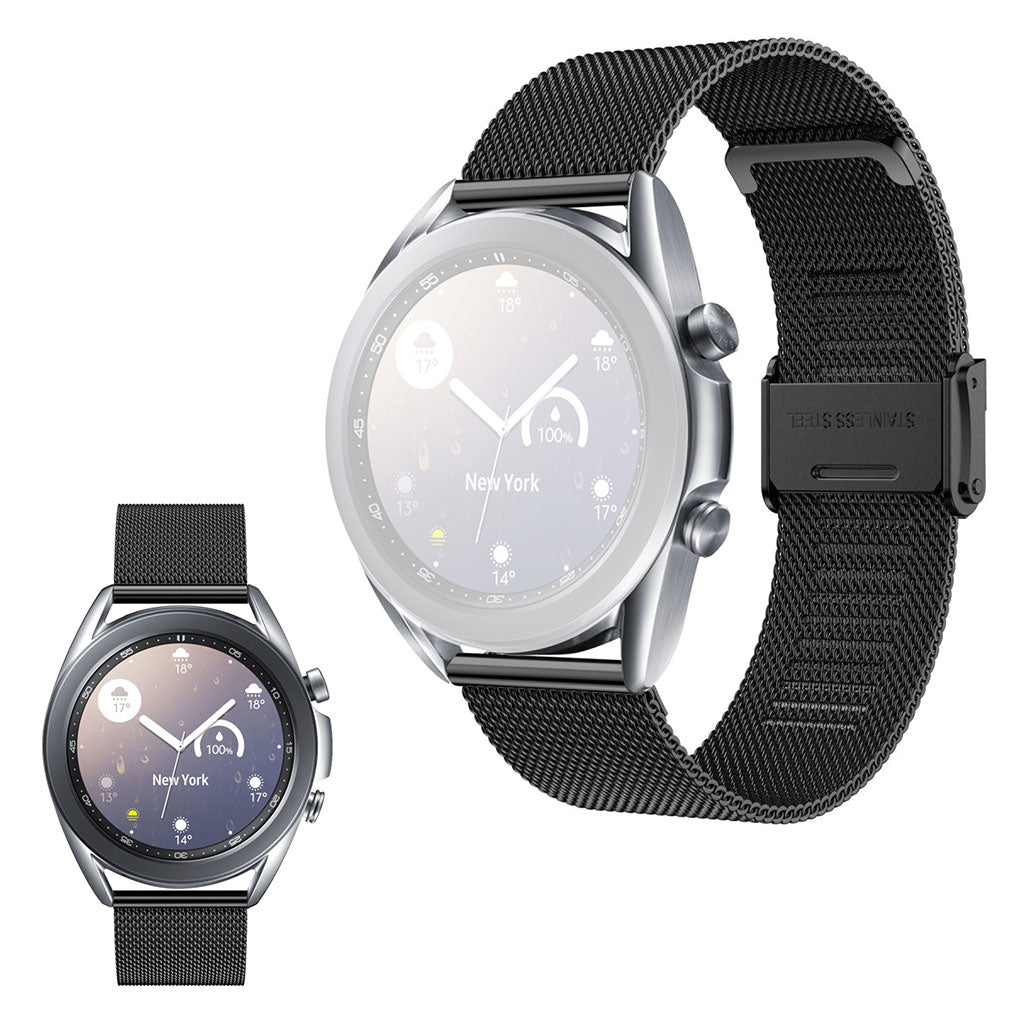 Samsung Galaxy Watch 3 (41 mm) urrem i rustfritt stål - Svart