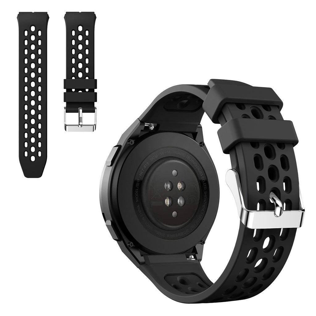 Huawei Watch GT 2e dual tone silikonarmbånd - Svart