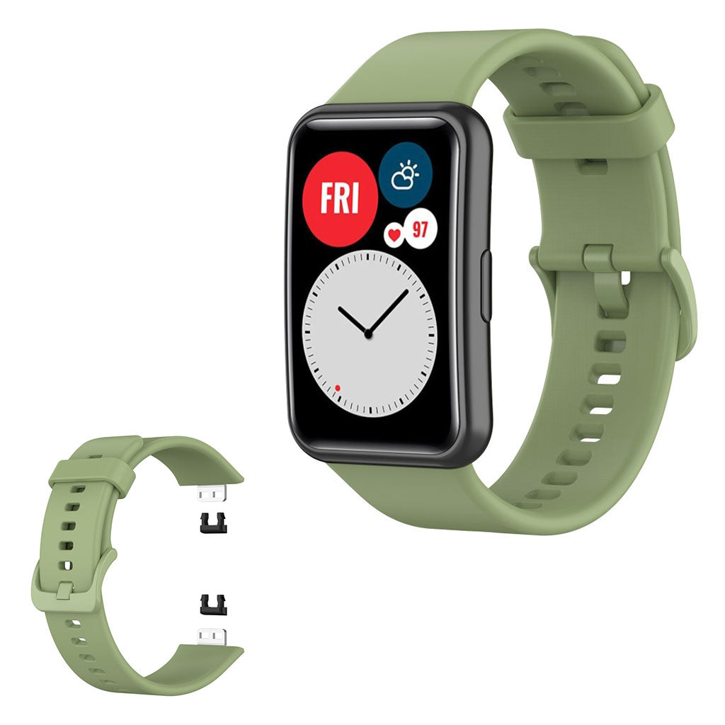 Huawei Watch Fit silikonarmbånd - Matcha Grønn
