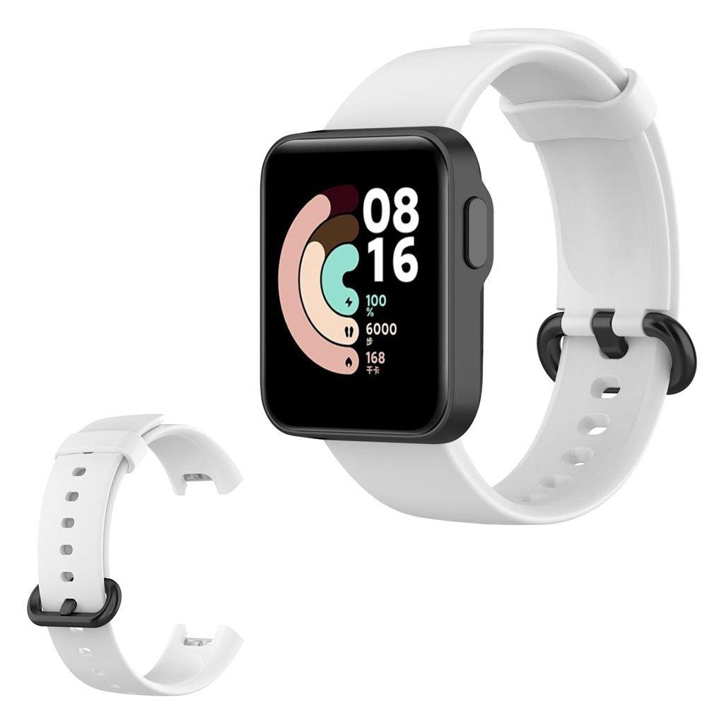 Xiaomi Mi Watch Lite enkel silikonklokkebånd - Hvit