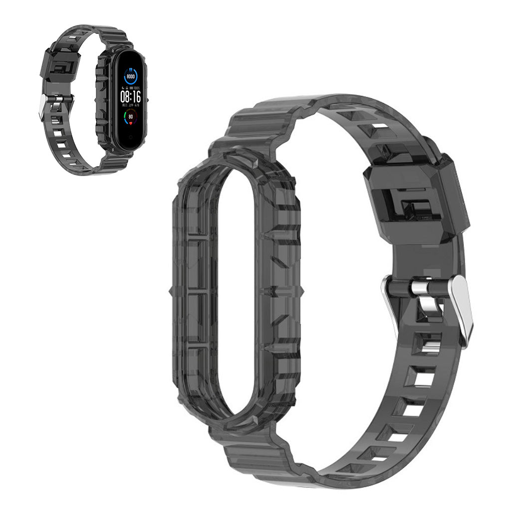 Xiaomi Mi Smart Band 6 gjennomsiktig klokkebånd - Svart