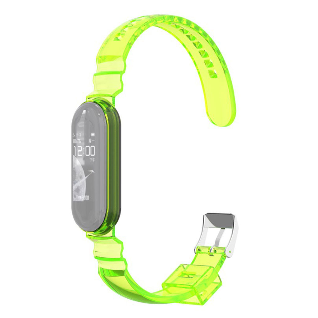 Xiaomi Mi Band 5 / 4 unikt klokkebånd - Gulgrønn