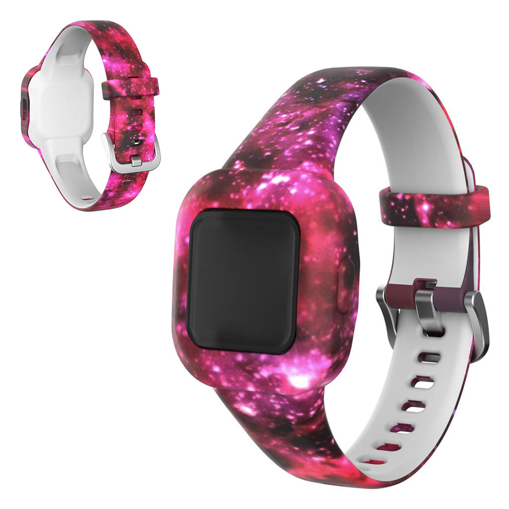 Garmin Vivofit Jr 3 mønster i silikonarmbånd - Stjernehimmel Rosa