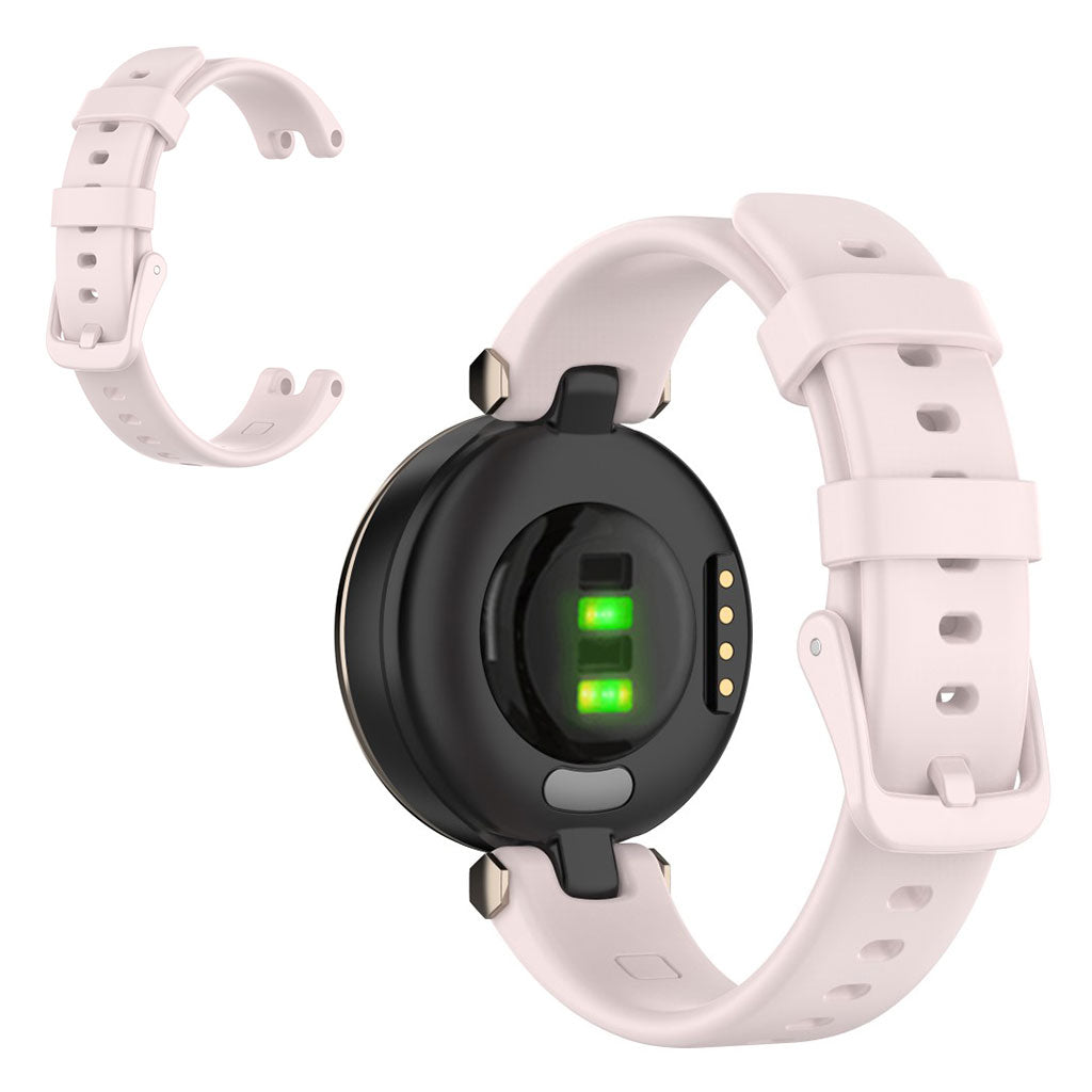 Ensfarget silikonarmbånd til Garmin Lily - Rosa