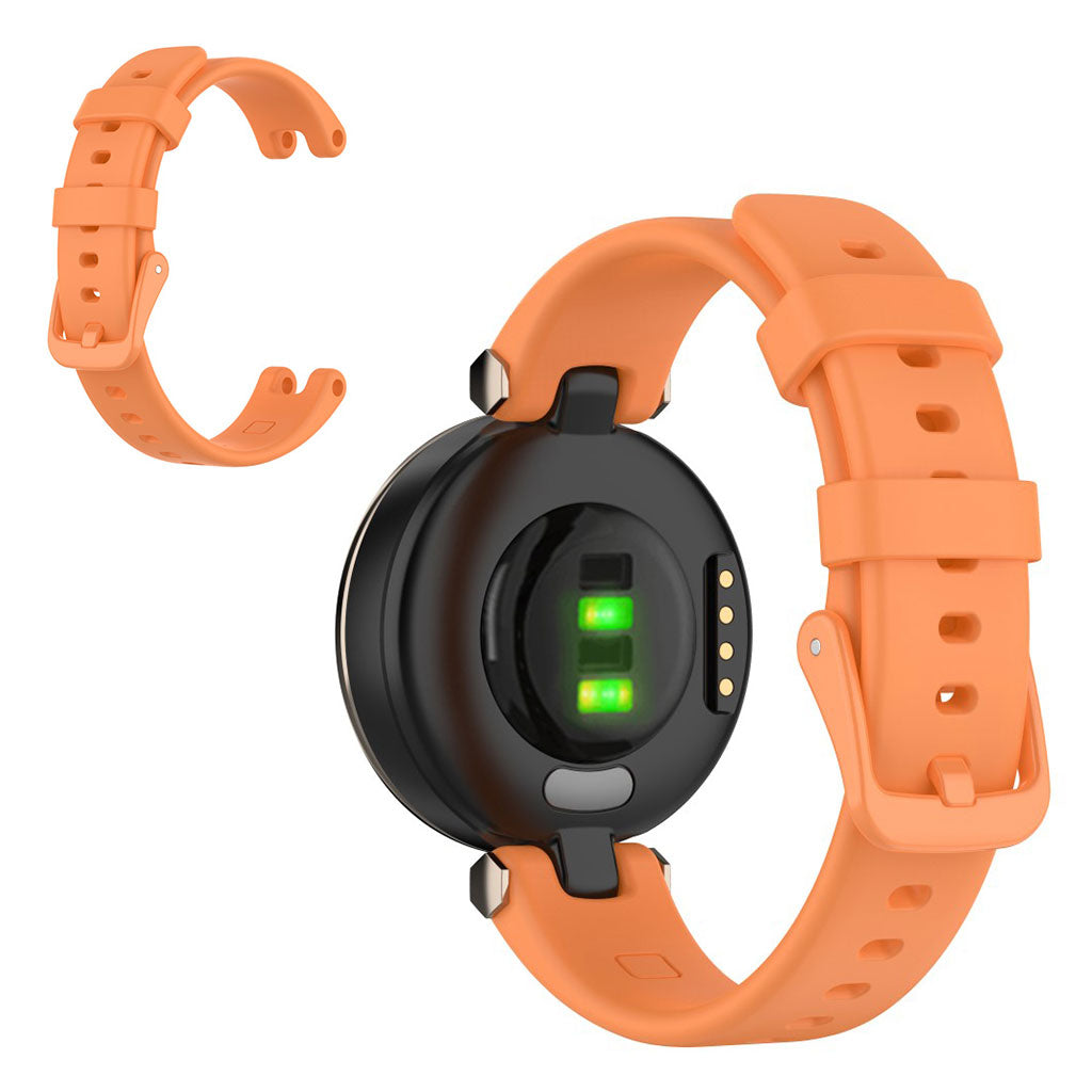Ensfarget silikonarmbånd til Garmin Lily - Oransje