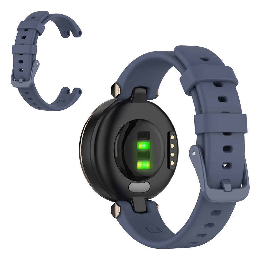 Ensfarget silikonarmbånd til Garmin Lily - Blå