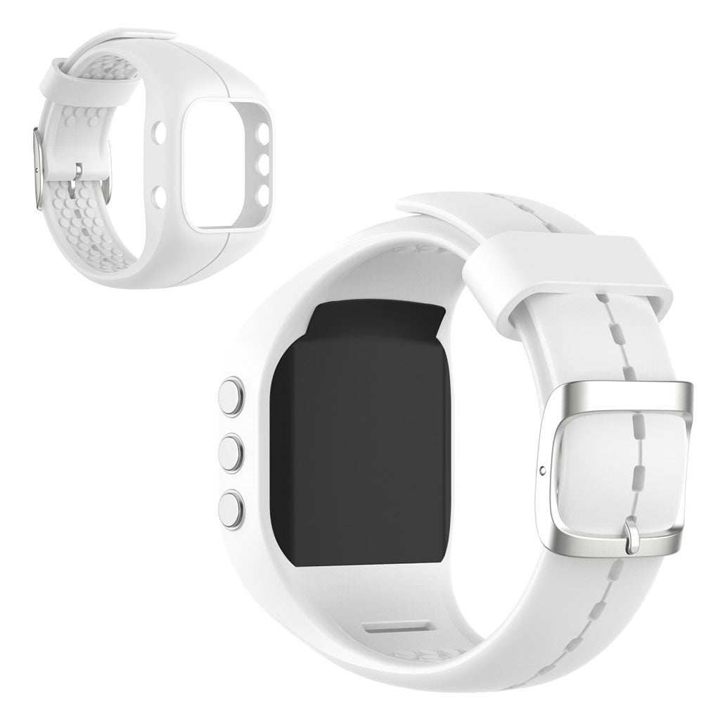 Polar A300 silikonarmbånd - Hvit