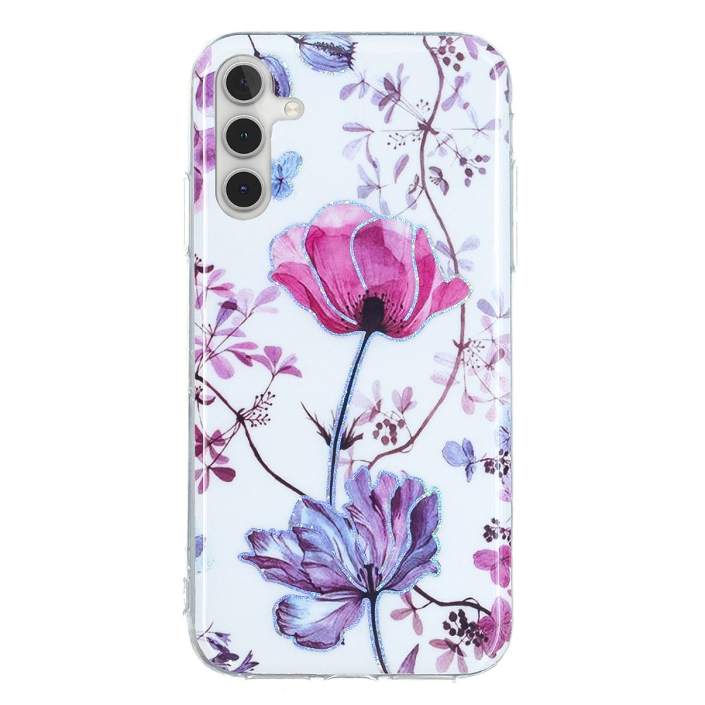 Marmordesign Samsung Galaxy A13 5G / Samsung Galaxy A04s deksel - Lotusblomster