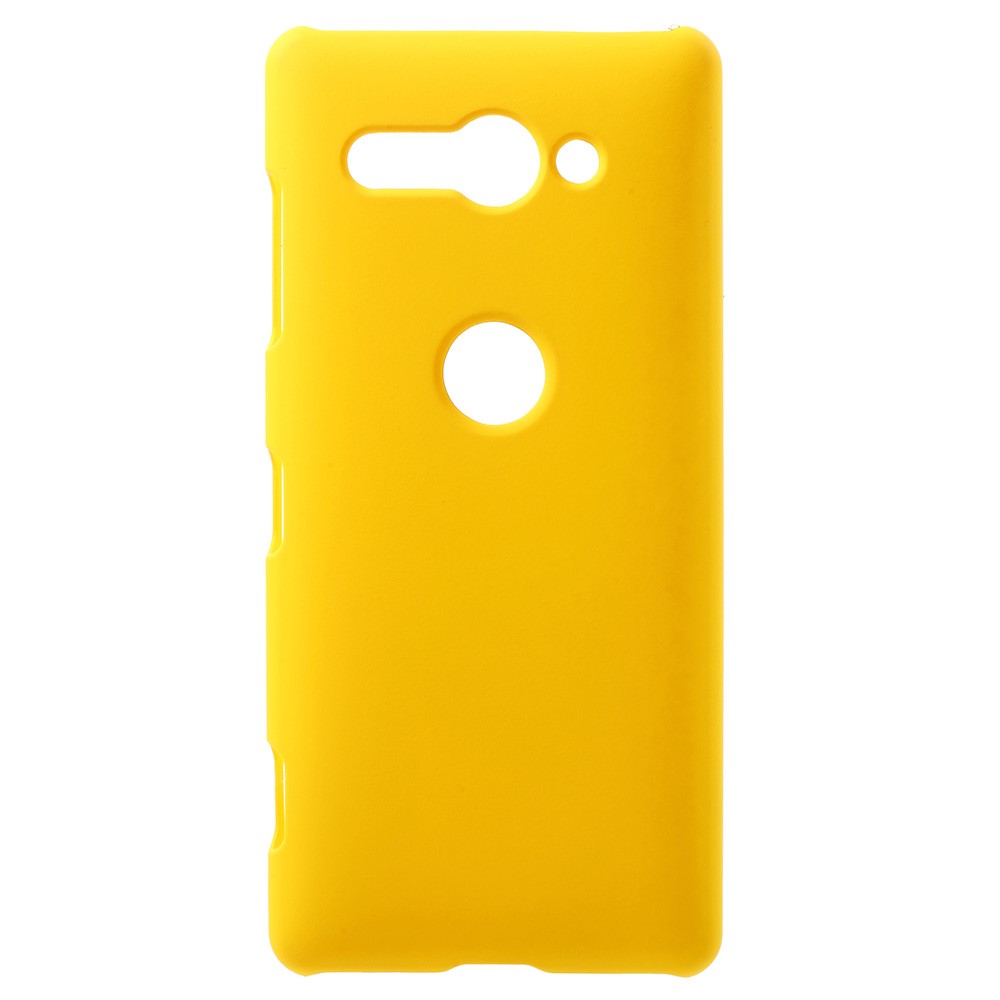 For Sony Xperia XZ2 Compact Rubberized Hard PC Cellphone Cover Shell - Yellow