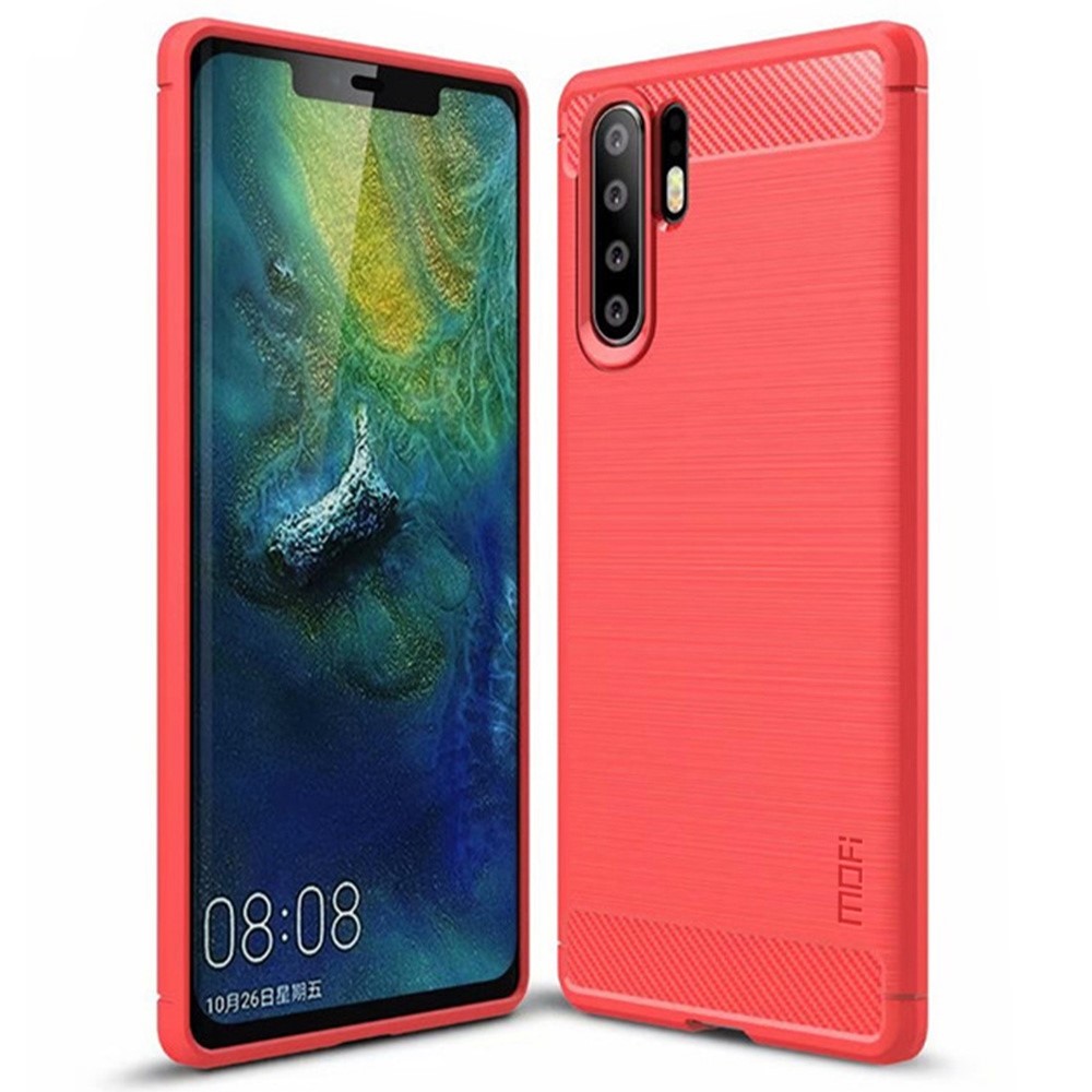 MoFi Carbon Huawei P30 Pro deksel - Rød