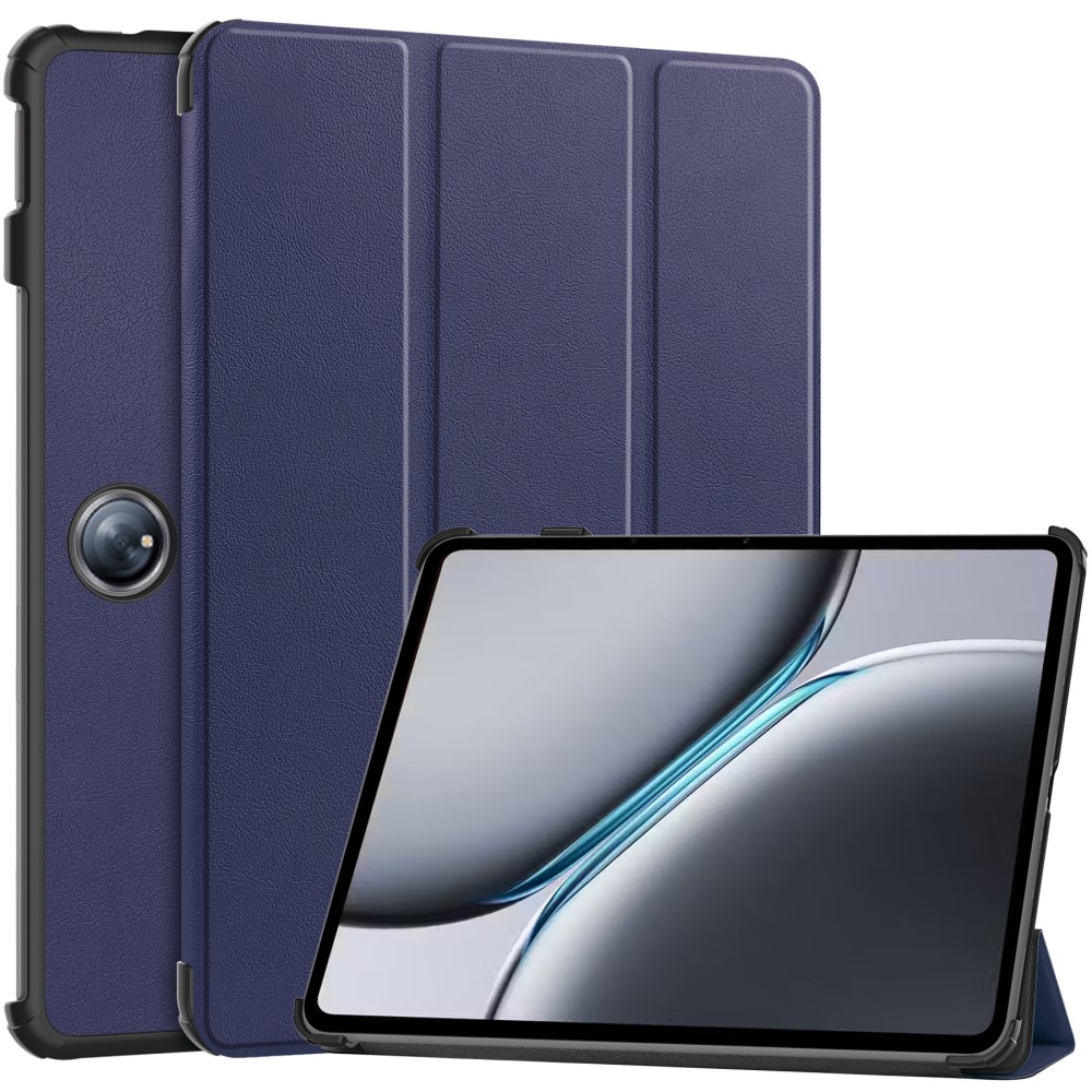 OnePlus Pad 2 Case Shockproof Leather Stand Tablet Cover - Dark Blue