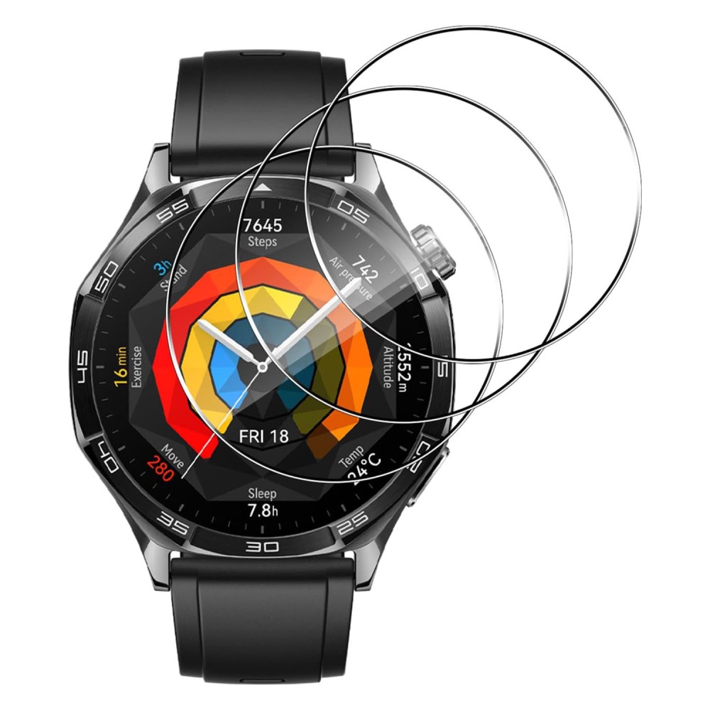 3-pakning Huawei Watch GT 5 Pro 46 mm skjermbeskytter HD Clear Watch-skjermfilm