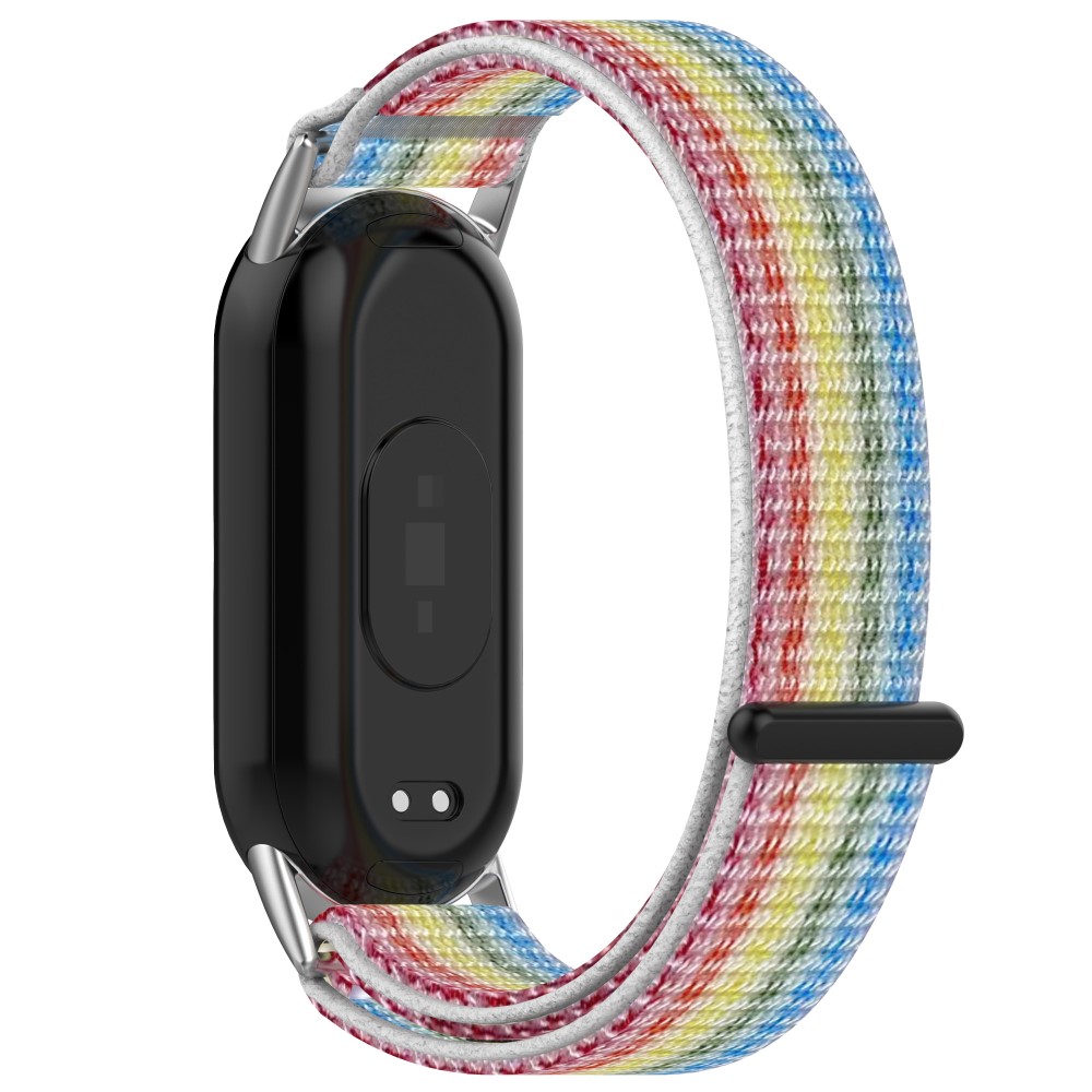 Xiaomi Mi Band 9 NFC / 9 / Smart Band 8 NFC / 8 Nylon Wrist Strap Bracelet Band with Magic Tape - Rainbow