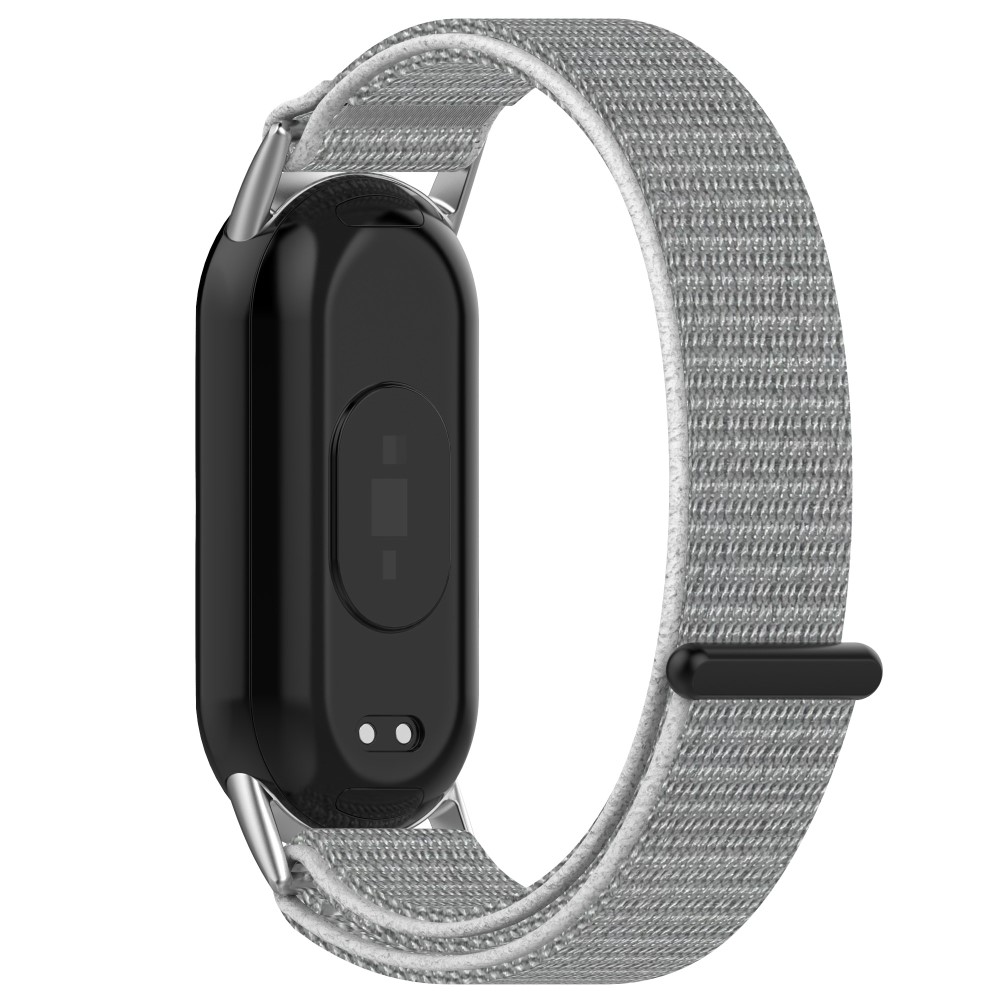 Xiaomi Mi Band 9 NFC / 9 / Smart Band 8 NFC / 8 Nylon Wrist Strap Bracelet Band with Magic Tape - Grey