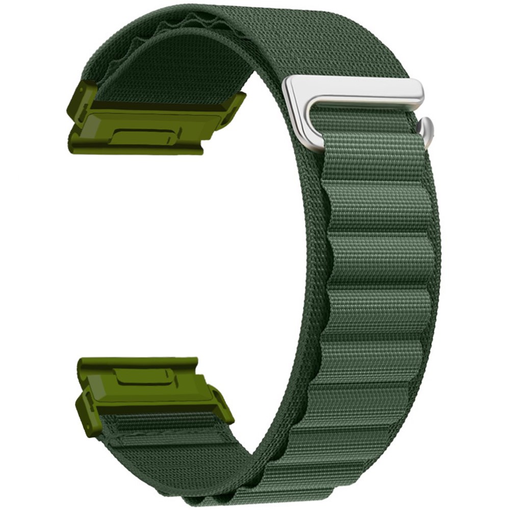 Garmin Fenix 7 / 7 Pro / 5 Watch Band 22mm Quick Release C Buckle Nylon Watch Strap - Army Green