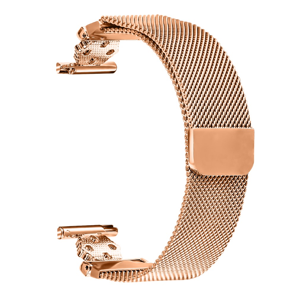 Garmin Vivomove Sport / Venu 2 Plus Milanese Band Flower Stainless Steel Magnetic Mesh Watch Strap - Rose Gold