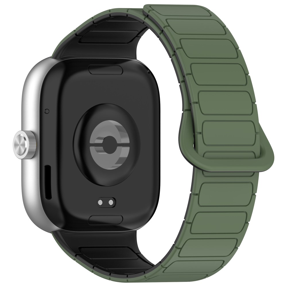 Xiaomi Smart Band 8 Pro / Redmi Watch 4 Magnetic Flexible Watch Strap Dual Color Strap - Army Green+Black