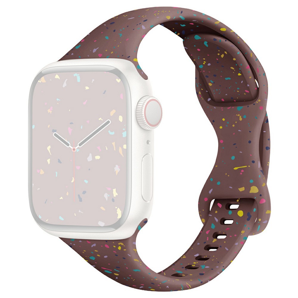 Rem Apple Watch Series 49mm - 45mm - 44mm - 42mm Silikonarmbånd - Røykfarget Lilla