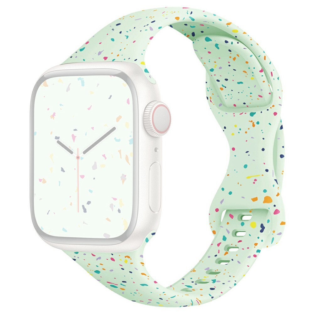 Rem Apple Watch Series 41mm - 40mm - 38mm Silikonarmbånd - Myk Mint