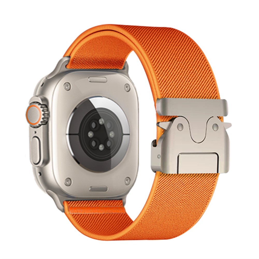 Rem Apple Watch Series 49mm - 45mm - 44mm - 42mm Nylonbånd - Oransje