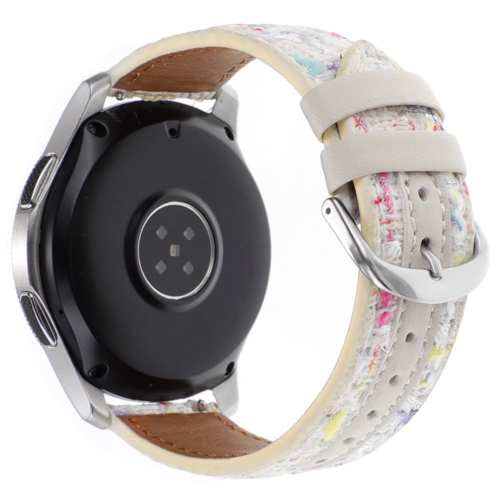 Huawei Watch GT 5 46mm / Watch 4 / 4 Pro erstatningsrem 22mm ull + PU-klokkebånd - Stjernelys