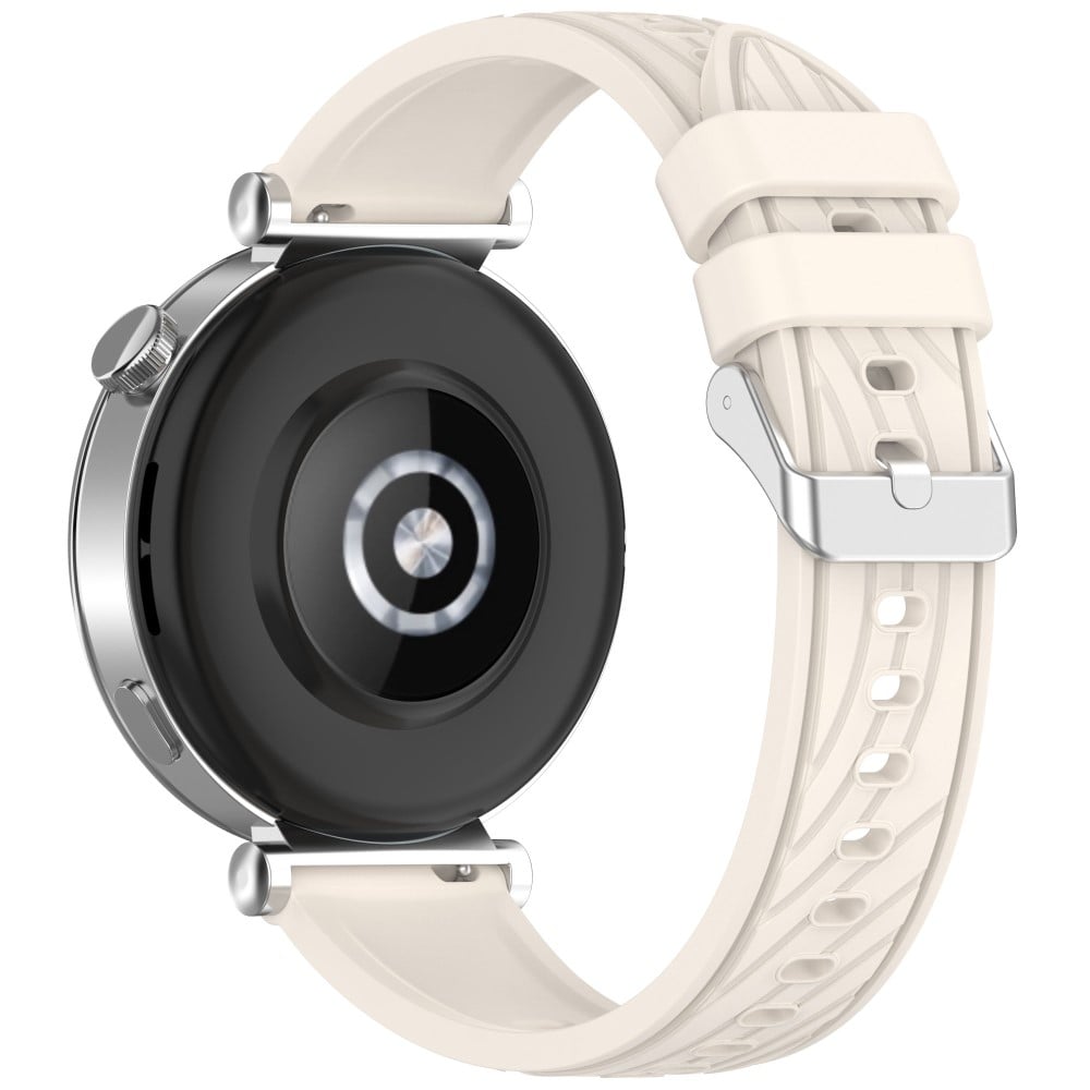 Huawei Watch GT 3 42mm / Samsung Galaxy Watch7 / 6 / 5 / 4 / 5 Pro Klokkerem 20mm Teksturert silikonbånd - Stjernelys