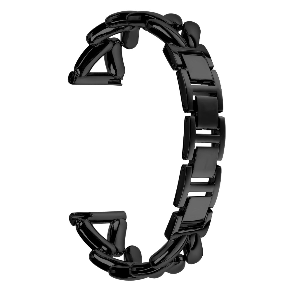 Sinklegert klokkerem Garmin Forerunner 55 / Garmin Venu Twisted Metal Watch Strap Replacement - Svart