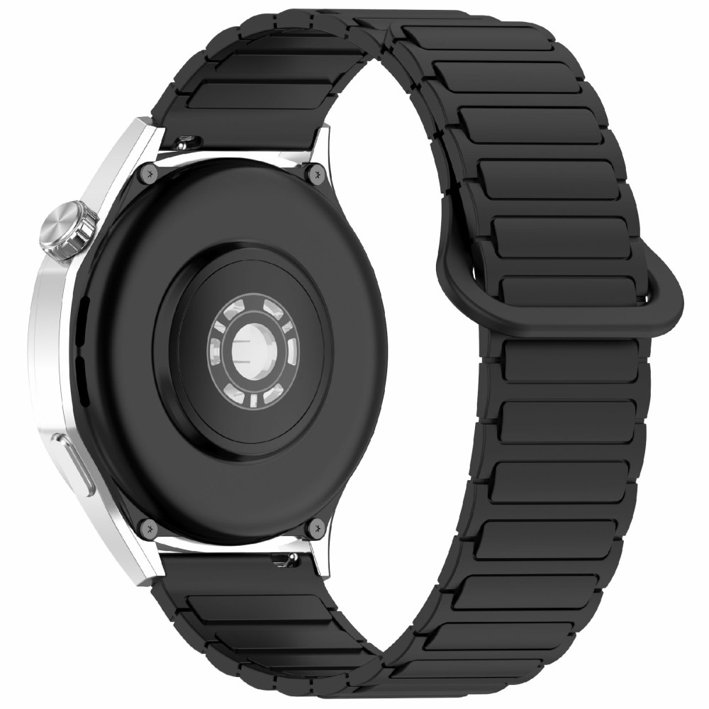 Huawei Watch GT 5 Pro 42mm / GT 5 41mm / GT 4 41mm / Garmin Venu 3S / Forerunner 265S Silikonbånd 18mm Magnetisk klokkerem - Svart