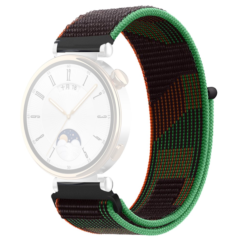 Huawei Watch GT 4 41mm / Garmin Venu 3S Watch Band 18mm Nylon Loop Justerbar håndleddsrem - Mosaikk