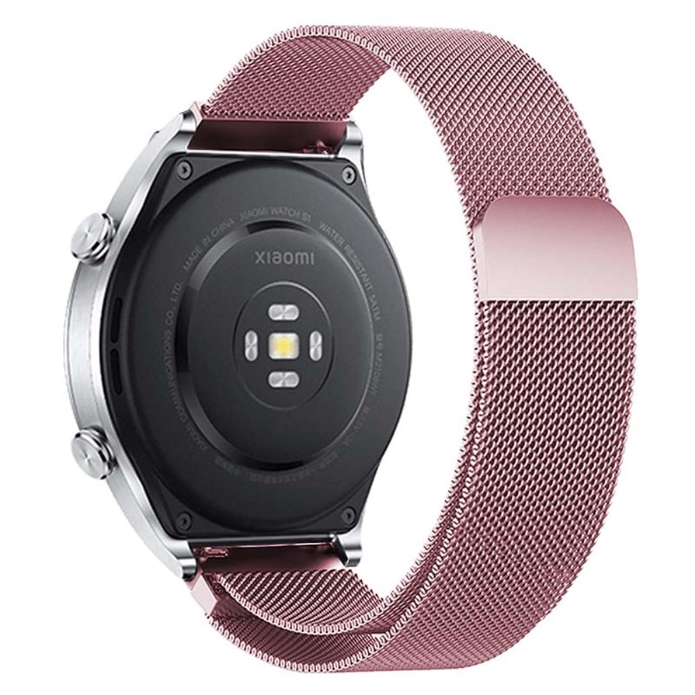 KALEBOL KLB-ML-001 Samsung Galaxy Watch6 / Garmin Venu Sq / Huawei Watch GT 4 41 mm metallklokkerem 20 mm Milanese magnetisk klokkerem - Rose Gull