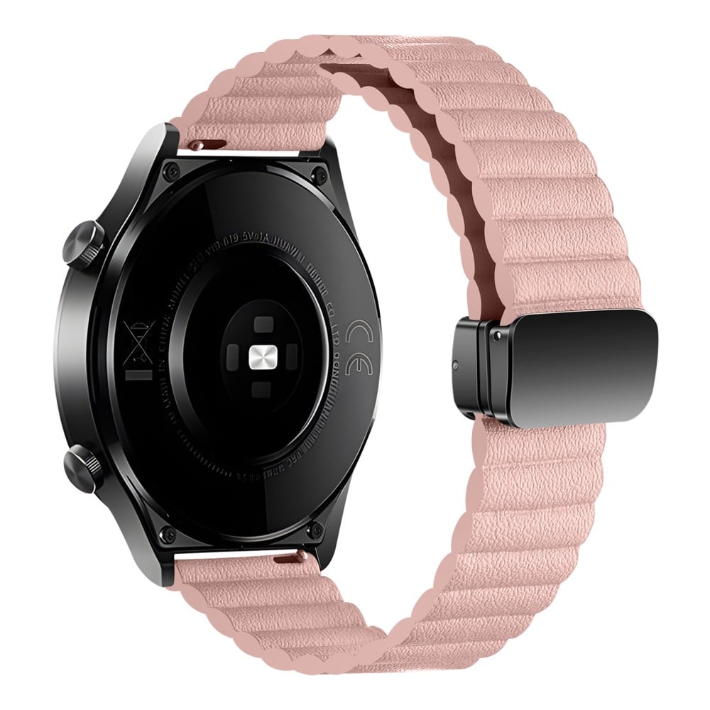 Samsung Galaxy Watch6 / Garmin Venu Sq 2 skinnklokkearmbånd 20 mm med magnetisk rem - Rosa