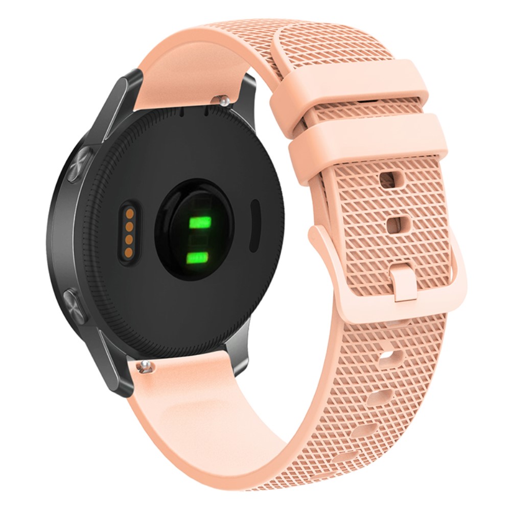 Garmin Vivomove 3 / GarminMove 3 Silikonklokkerem 20 mm sportsarmbånd med rutete mønster - Rosa