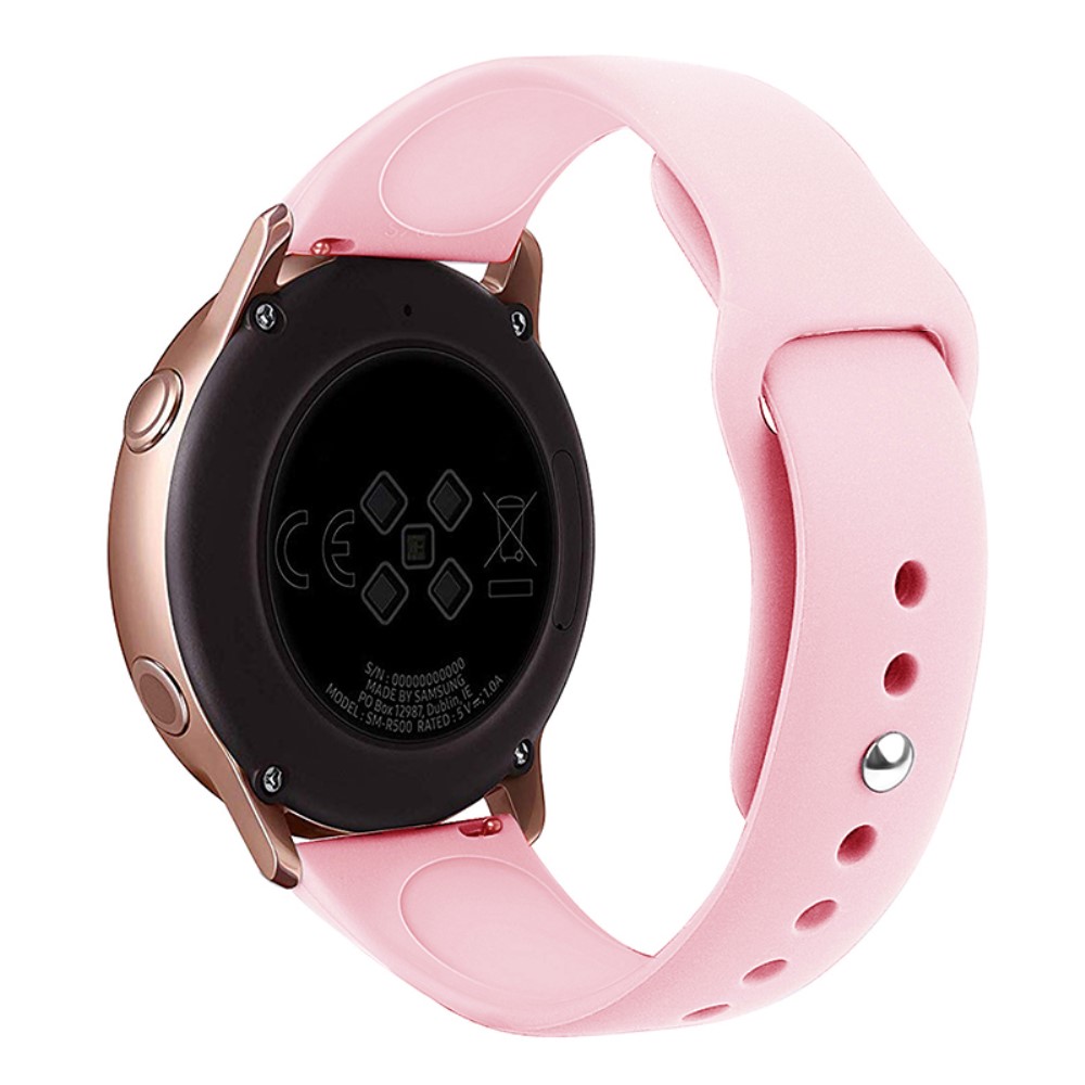 KALEBOL KLB-DKGJ-001 Huawei Watch GT 4 41mm / Garmin Venu 3S 18mm Silikonarmbånd Klokkerem - Rosa