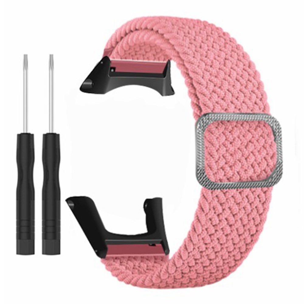 Suunto Ambit3 / Ambit2 / Ambit Flettet nylonklokkebånd Justerbar håndleddsrem - Rosa