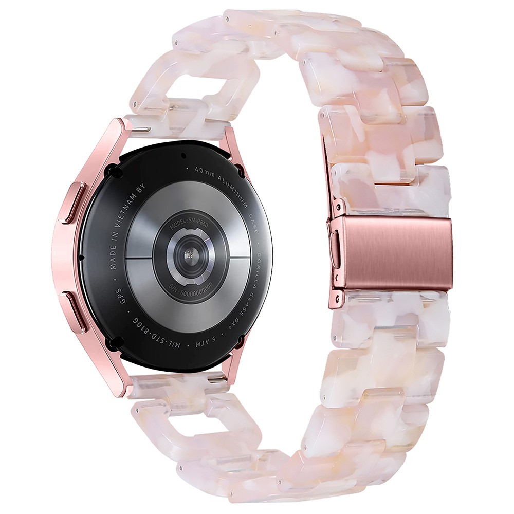 Garmin Forerunner 245 / 245 Music Fashion D-Shape harpiksarmbånd armbåndsurarmbånd - Rosa Blomst